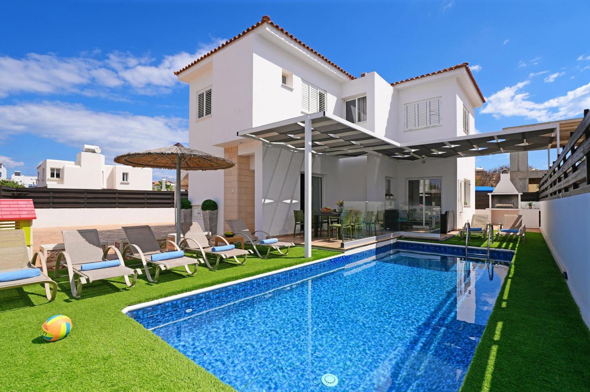 Villa White Star - 100M From Serena Beach Πρωταράς Εξωτερικό φωτογραφία